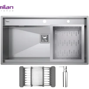 سینک ظرفشویی توکار استیل میلان مدل 4090 s02