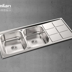 سینک ظرفشویی توکار استیل میلان مدل 1018